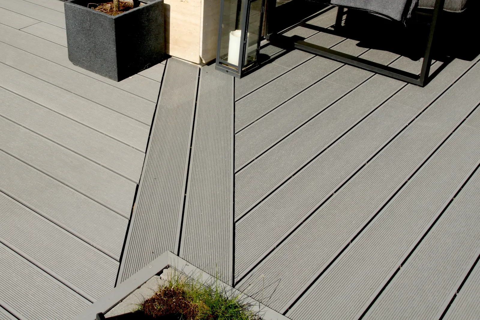 TerraDeck Classic WPC burkolat középszürke színben